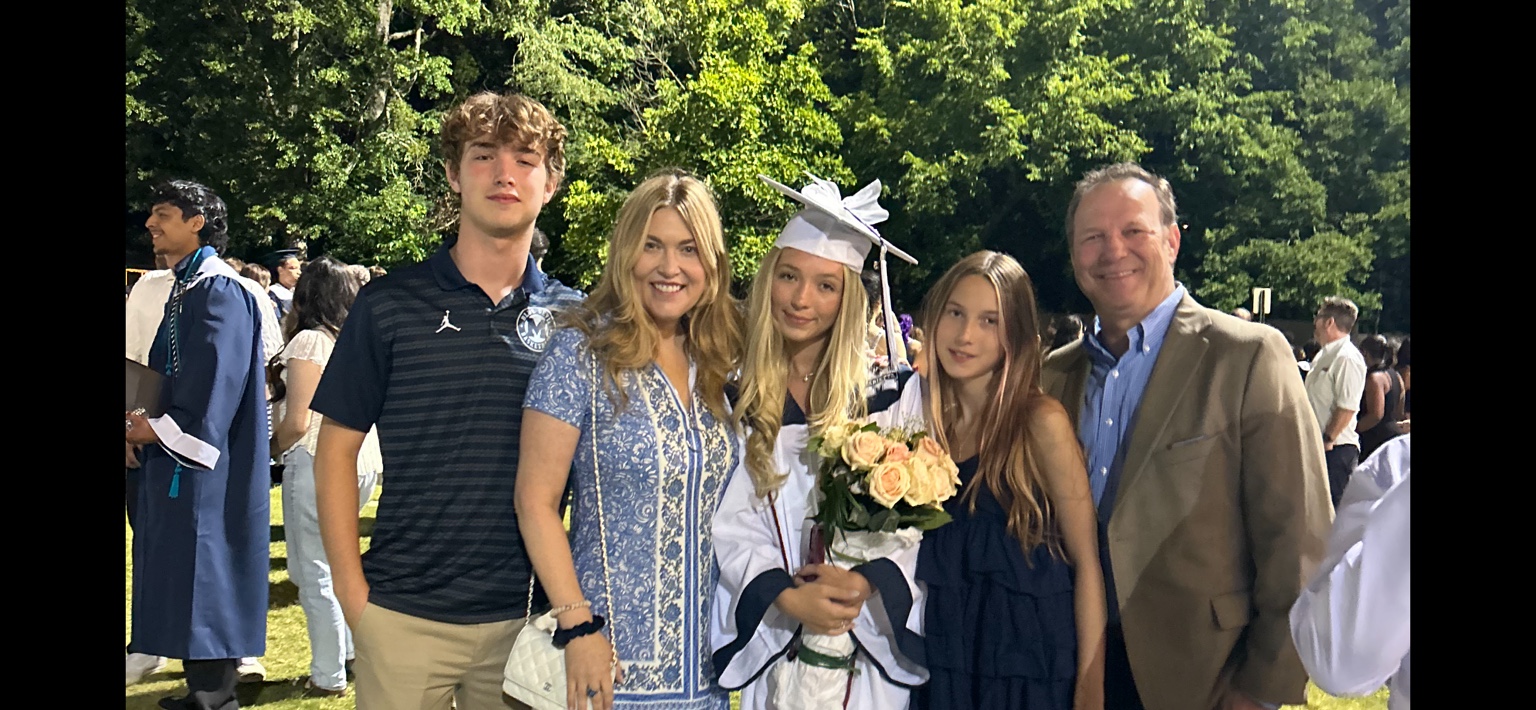 Tony Viola with family at graduation